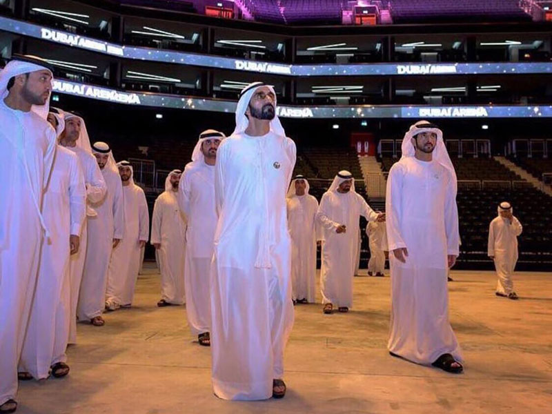 تعليق الشيخ محمد بن راشد بعد جولته في "دبي أرينا" قبيل افتتاحها